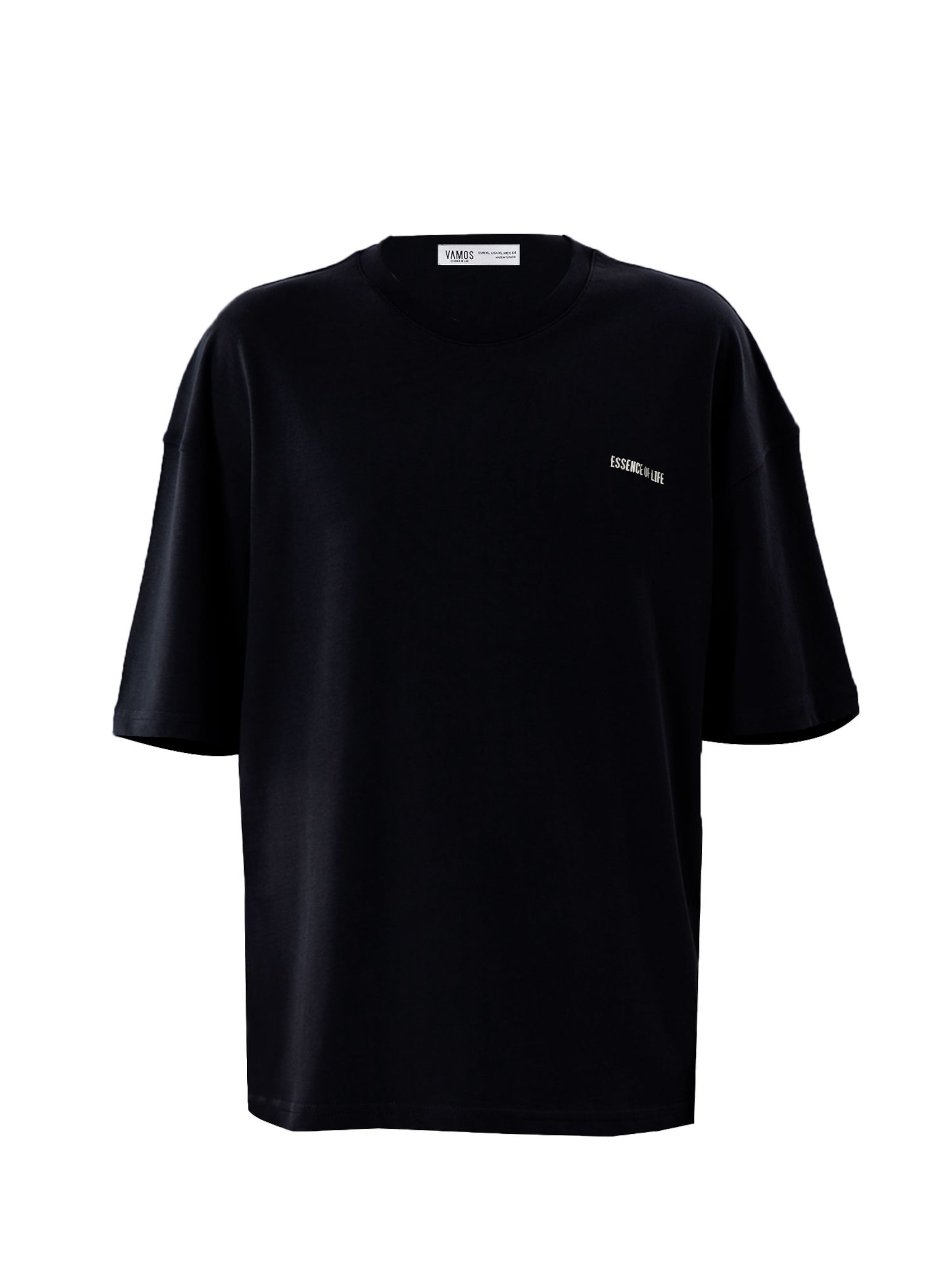 VAMOS CLO Футболка 'Japanese Iris' в Черный: спереди