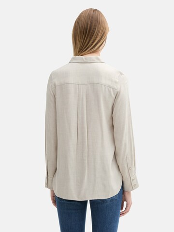 TOM TAILOR Bluse in Beige