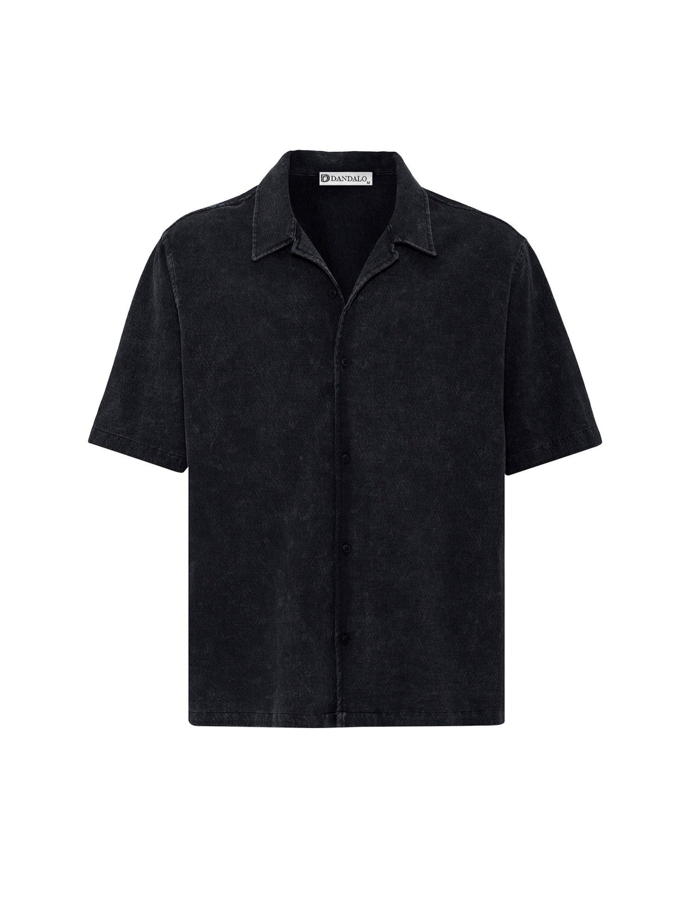 Fit confort Chemise Dandalo en noir : devant