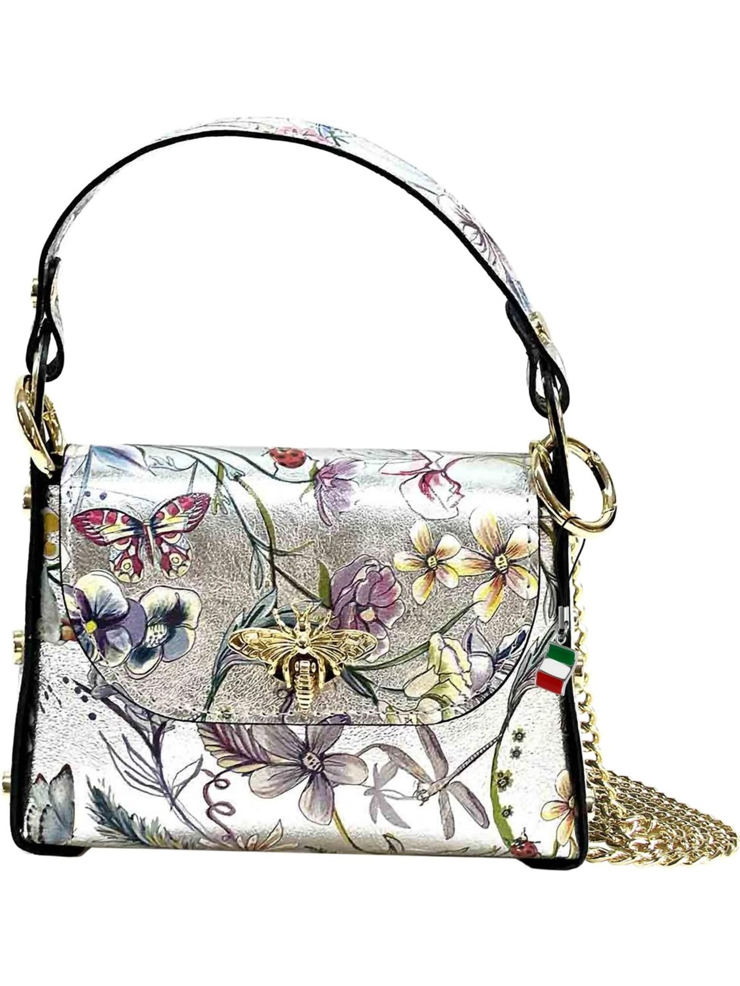 Florence Schultertasche‌‌‌‌‌‌ in Silber: Vorderseite