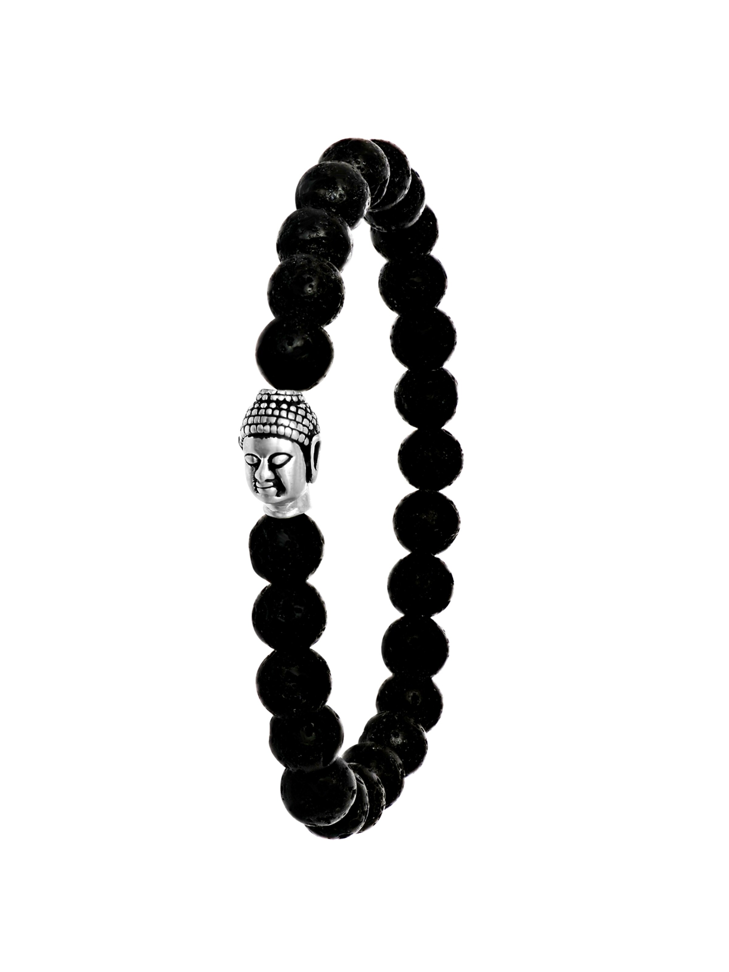 Lucardi Armband in Zwart: voorkant