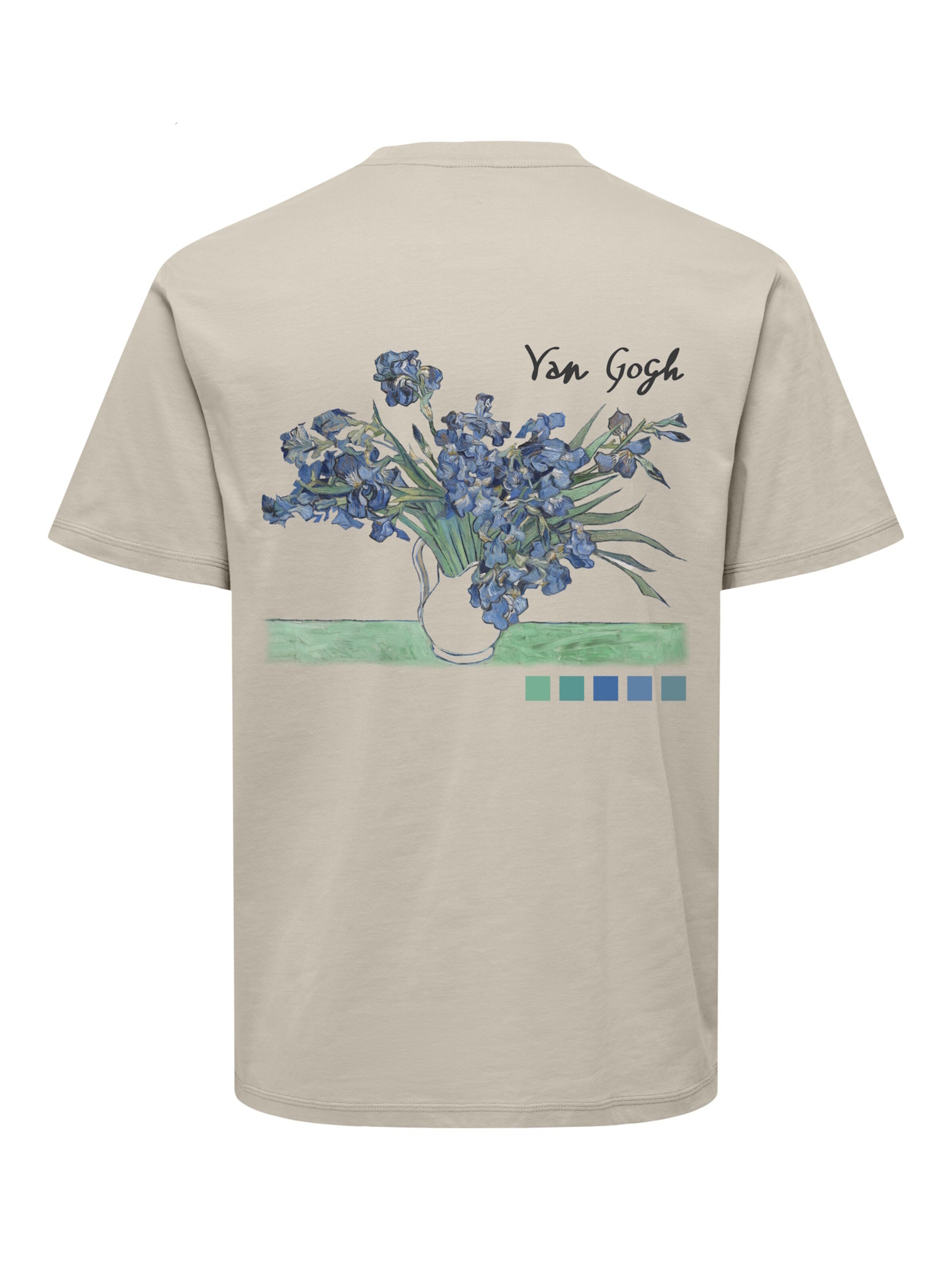 Maglietta 'Van Gogh' di Only & Sons in grigio
