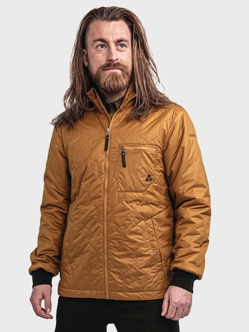 Schöffel Outdoorjas 'Urban Ins Malkay' in Bruin: voorkant
