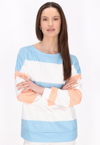 usha BLUE LABEL - Sweatshirt 'Fashion Look' em azul: frente