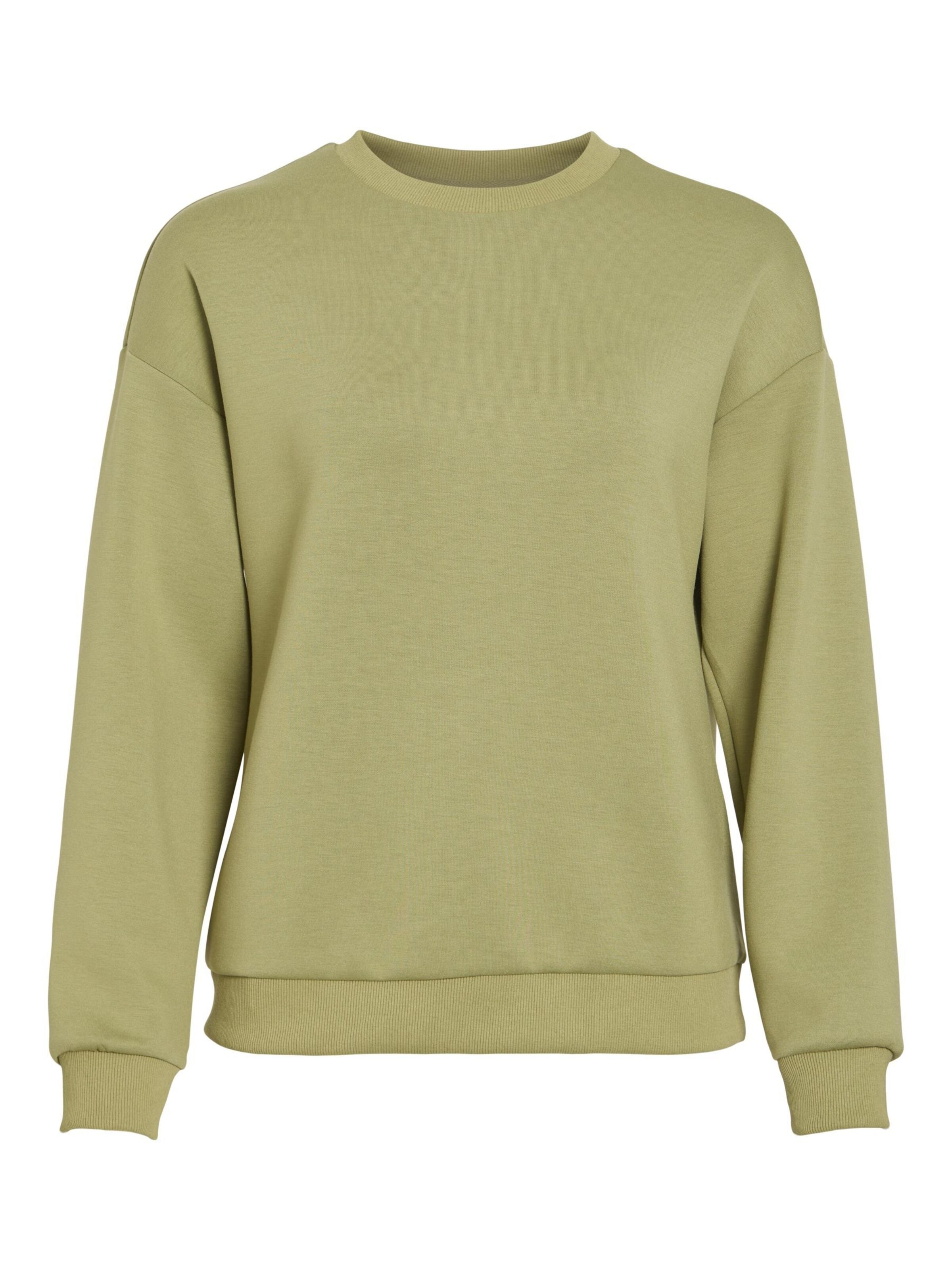 VILA Sweatshirt 'VISandy' in Green: front