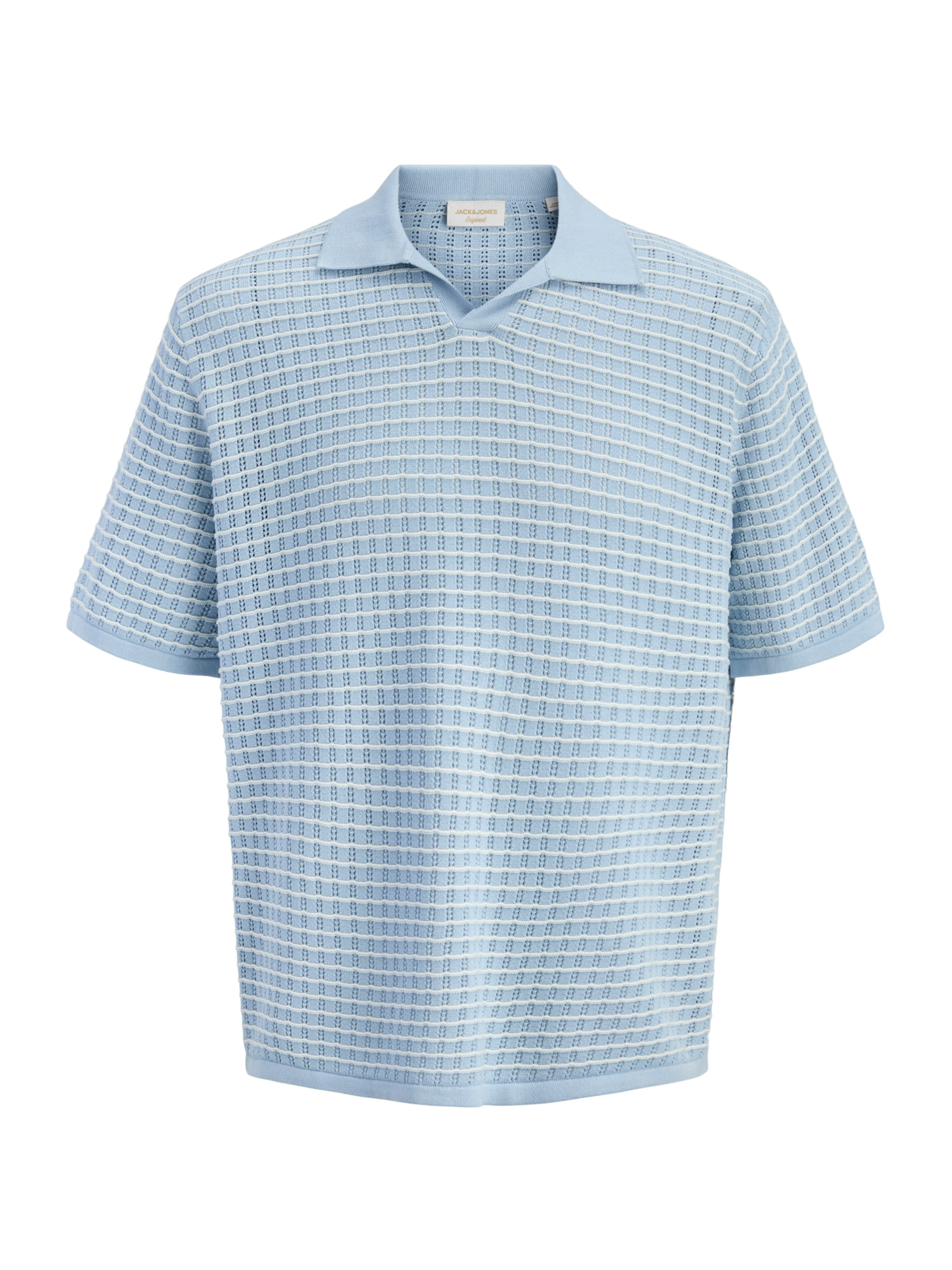 JACK & JONES Pullover 'JORNANTUCKET' in hellblau / weiß, Produktansicht