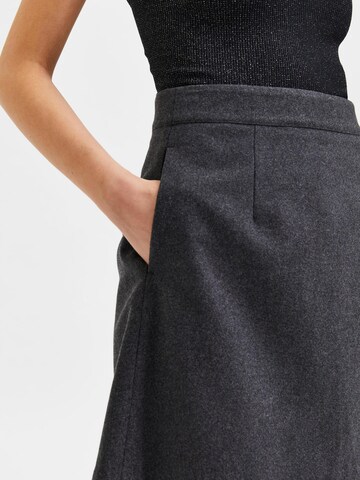 SELECTED FEMME Skirt 'ULA' in Grey