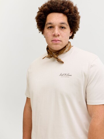 Jack & Jones Plus Shirt 'JJEArchive' in Beige