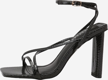 Simmi London Sandalen met riem 'JAMILAH' in Zwart