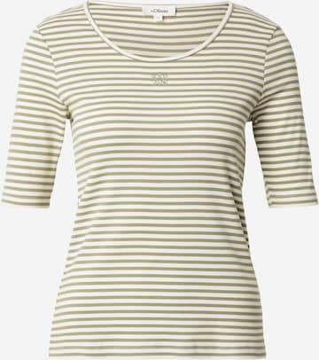 T-shirt s.Oliver en vert : devant
