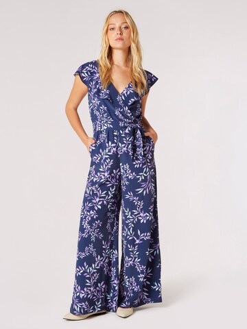 Apricot Jumpsuit in Blauw: voorkant