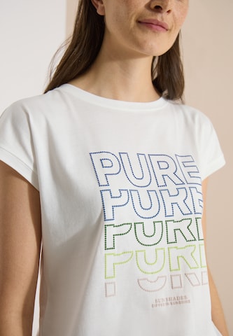 CECIL T-shirt 'Pure' i vit