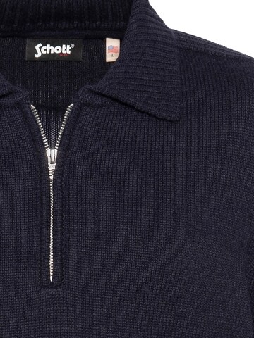 Pull-over Schott NYC en bleu