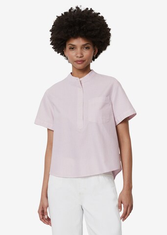 Marc O'Polo DENIM Blouse in Roze: voorkant