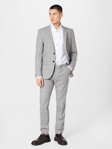 HUGO Red Slim fit Suit 'Hesten' in Grey