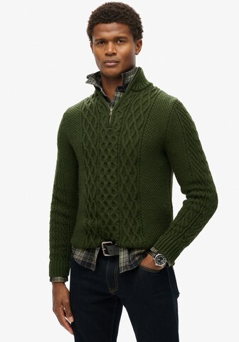 Superdry Pullover 'Jacob' in Grün: Vorderseite
