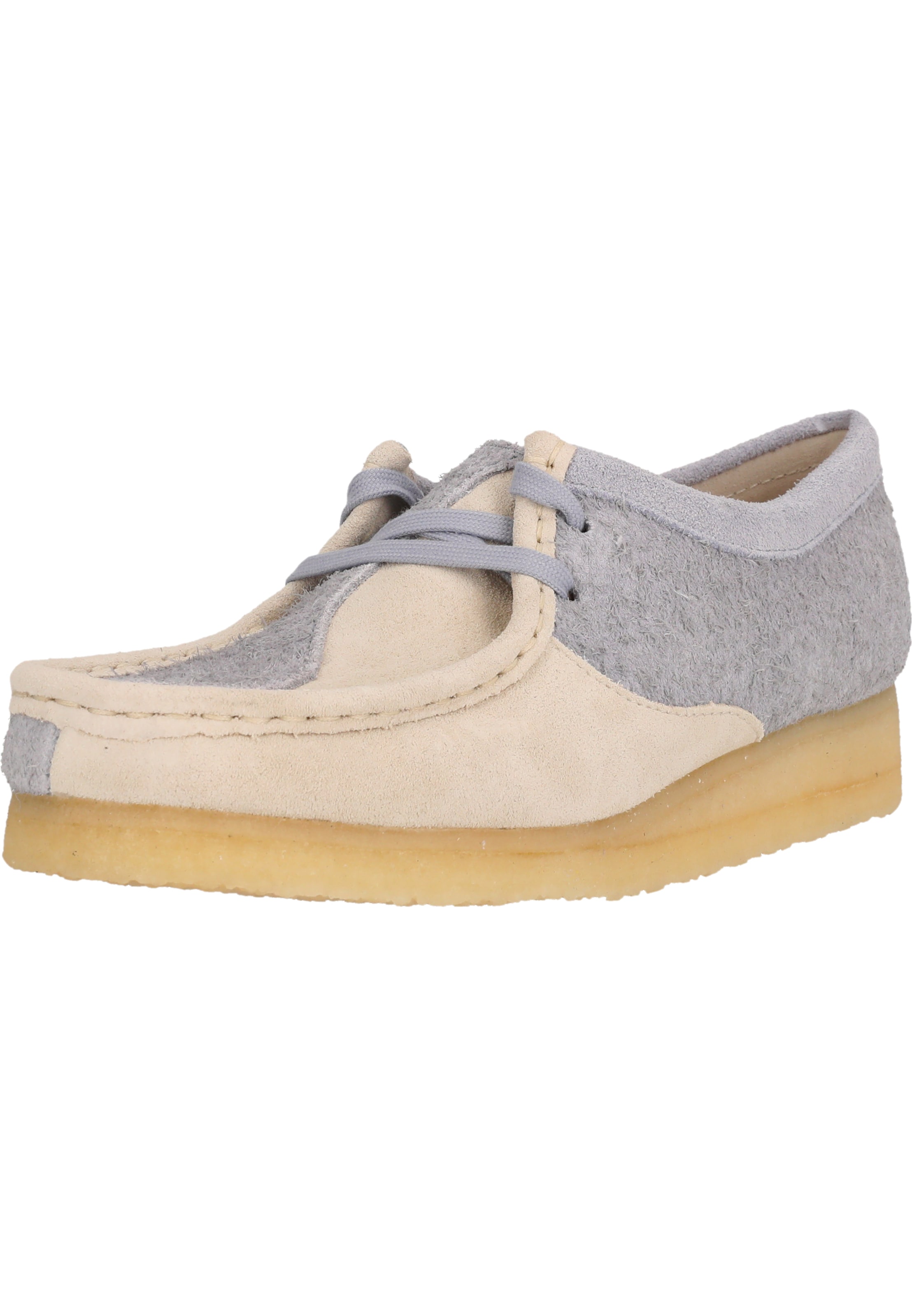 CLARKS Lace-up shoe 'Wallabee' in Blue: front