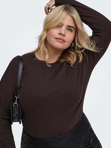 ONLY Carmakoma Shirt 'CARRiley' in Brown