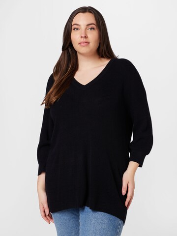 Pull-over 'TUGALEX' Vero Moda Curve en noir : devant