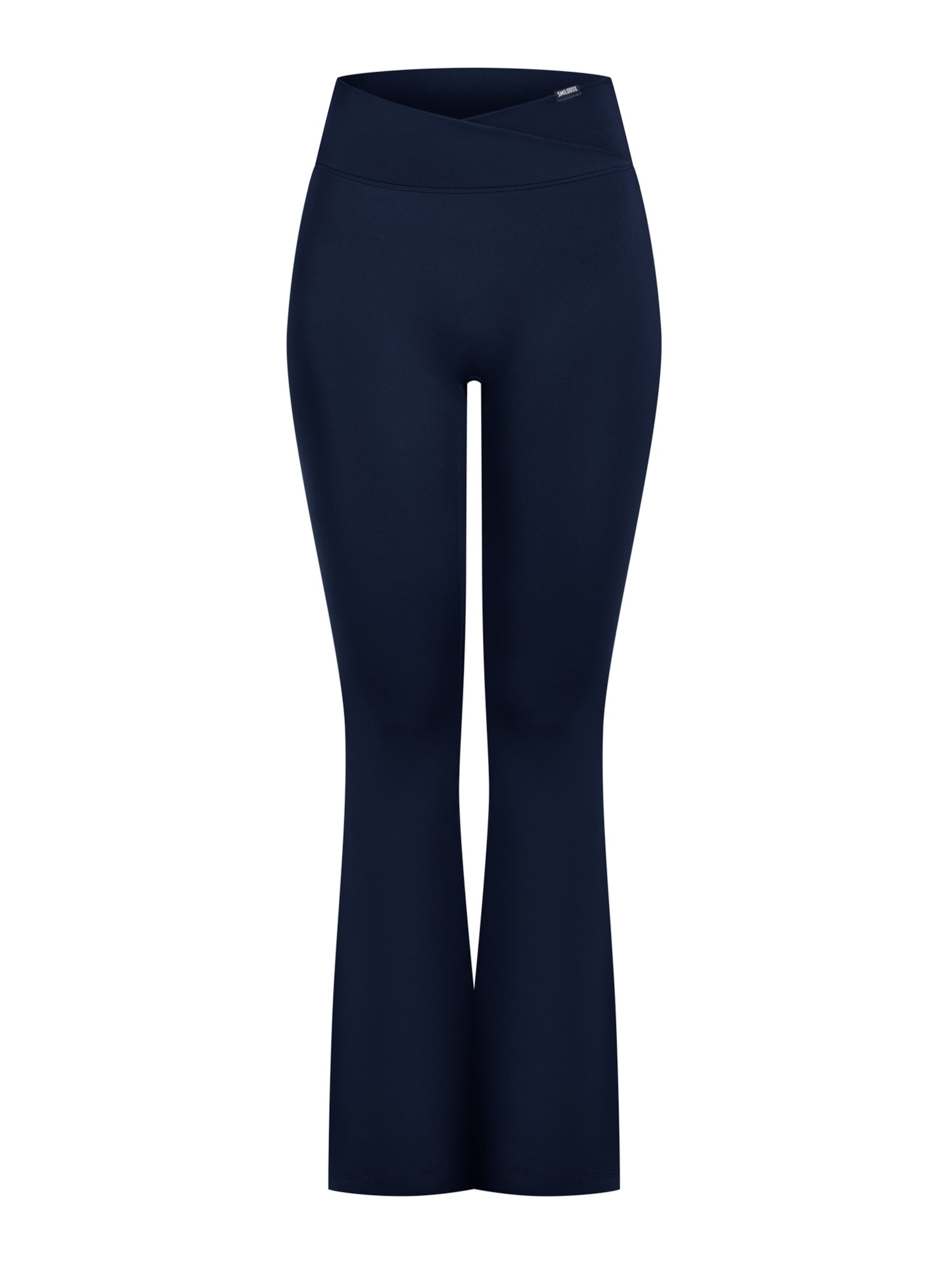 Smilodox Flared Leggings in Blue: front