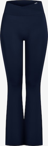 évasé Leggings Smilodox en bleu : devant