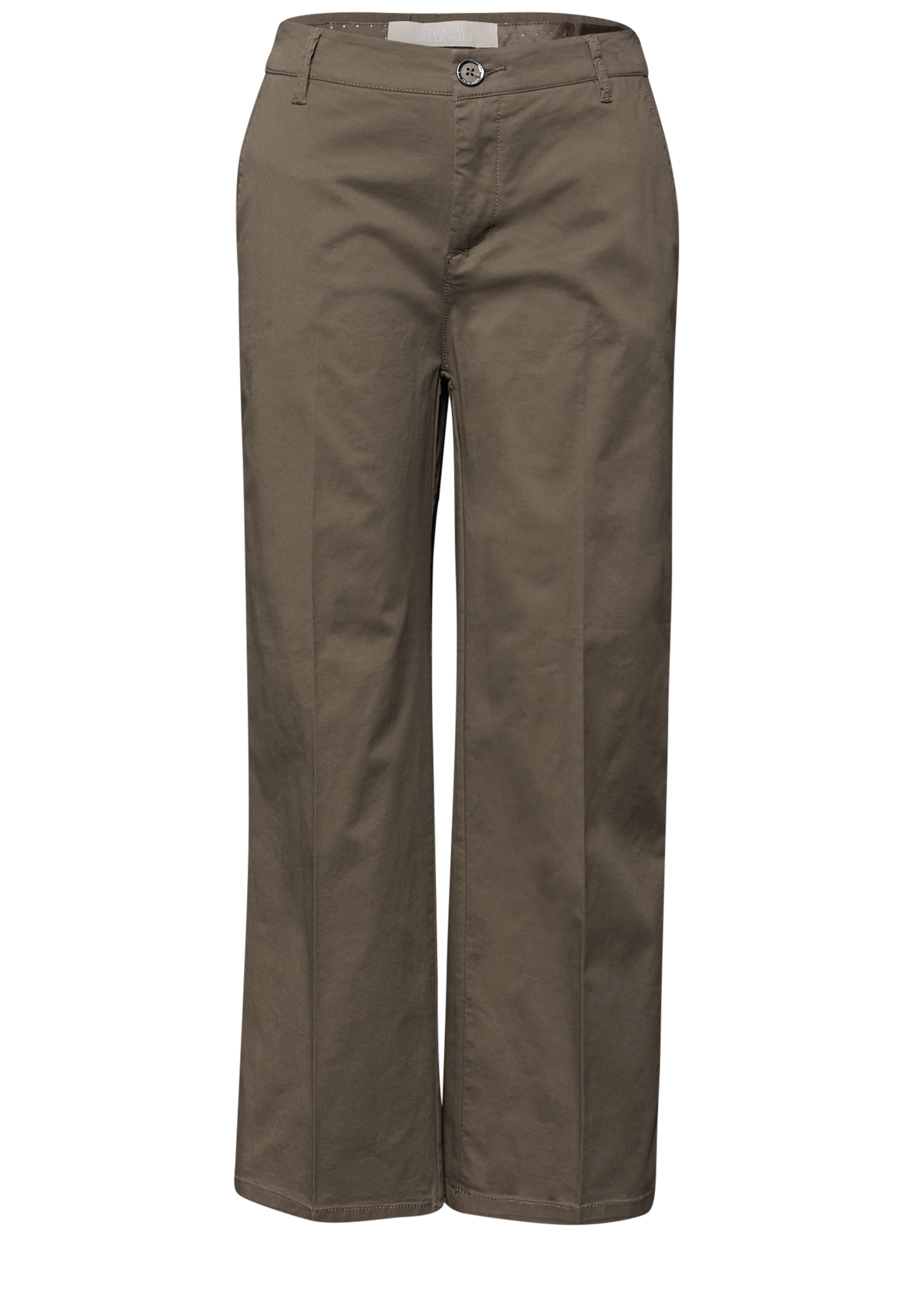 STREET ONE Pleated Pants in Brown: front