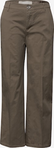 STREET ONE Pleated Pants in Brown: front