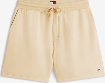 Tommy Jeans Панталон в бежово: отпред