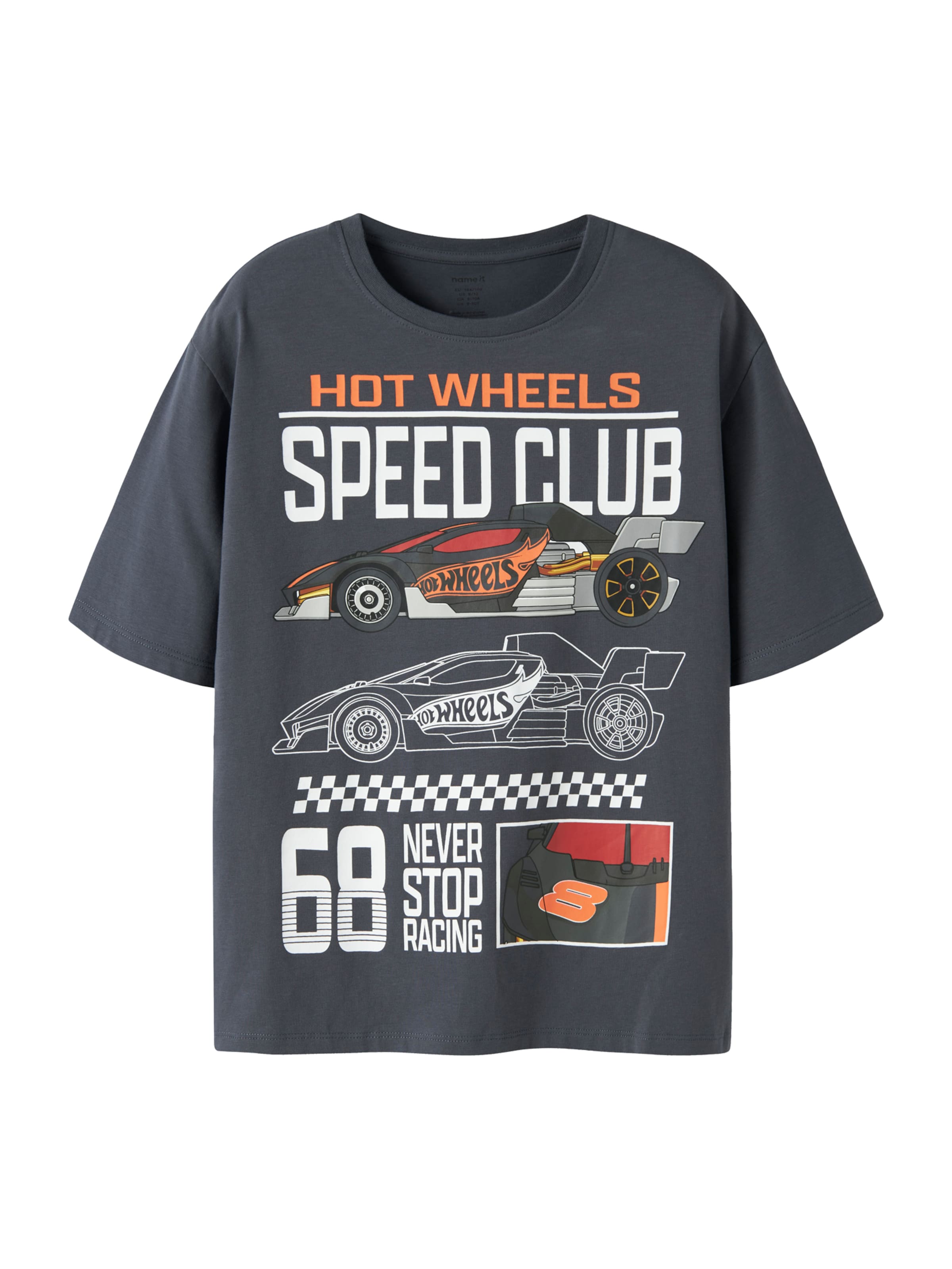 Tricou 'NKMSIDDI HOTWHEELS' de la NAME IT pe albastru: față