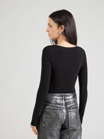 ABOUT YOU Shirt Bodysuit 'Lilia' in Black