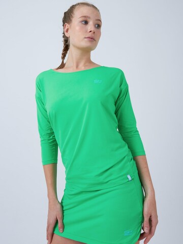 SPORTKIND Funktionsshirt '3/4 Loose Fit'‌‌‌‌‌‌‌‌‌ in Grün: Vorderseite