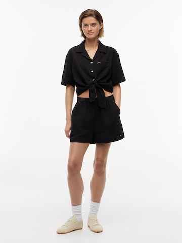 Tommy Jeans Bluse in Schwarz
