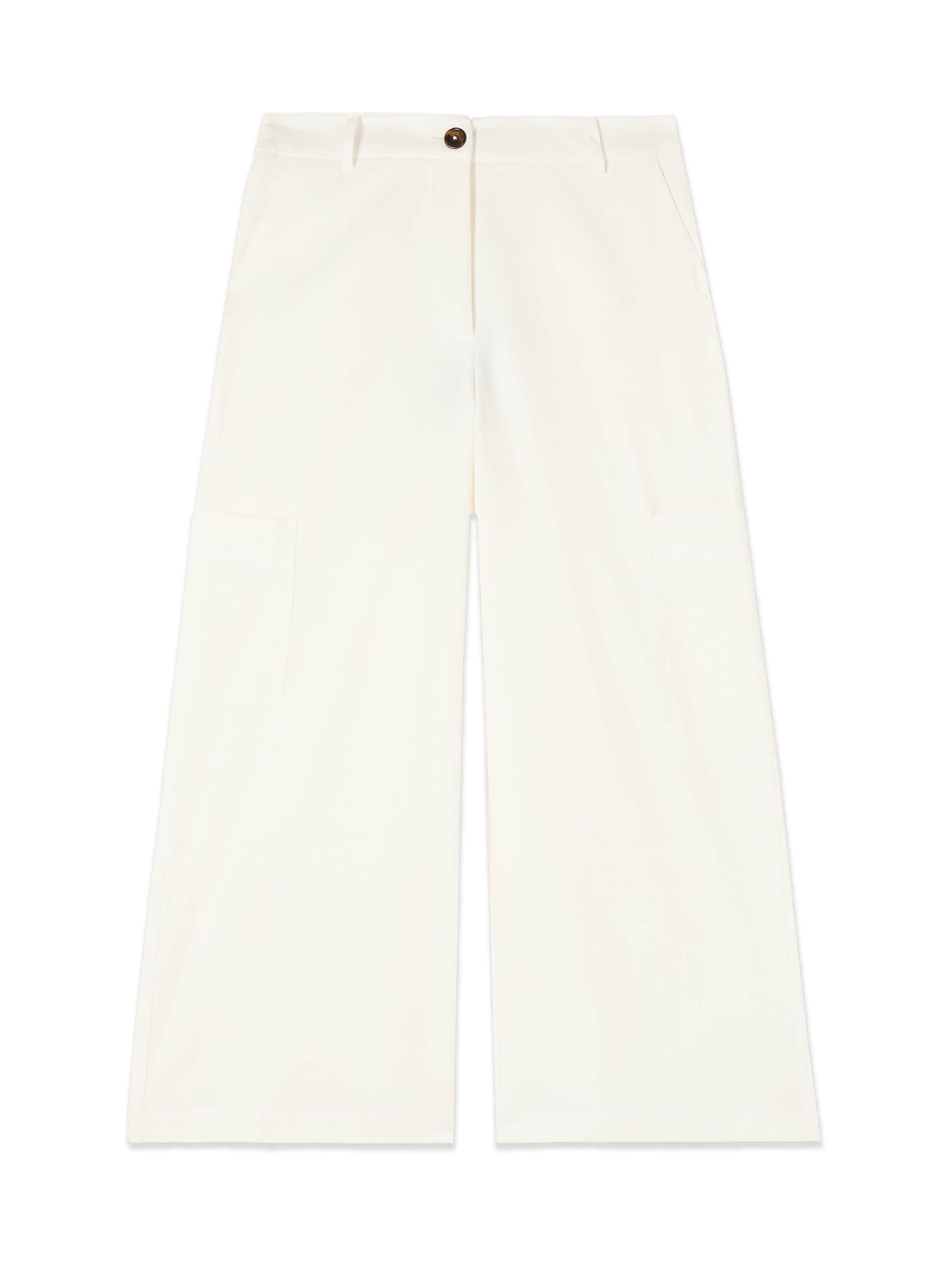 Pantaloni di oltre in bianco: frontale