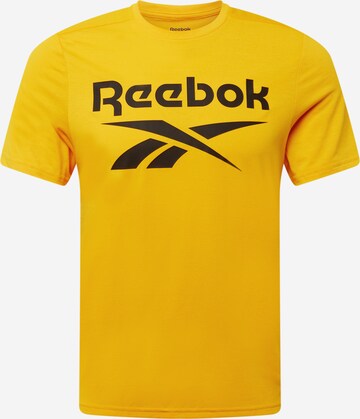 Reebok Performance shirt in Yellow: front