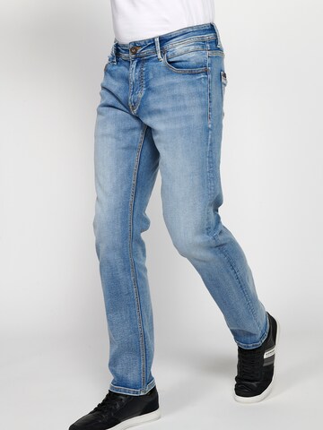 KOROSHI Regular Jeans in Blue: front