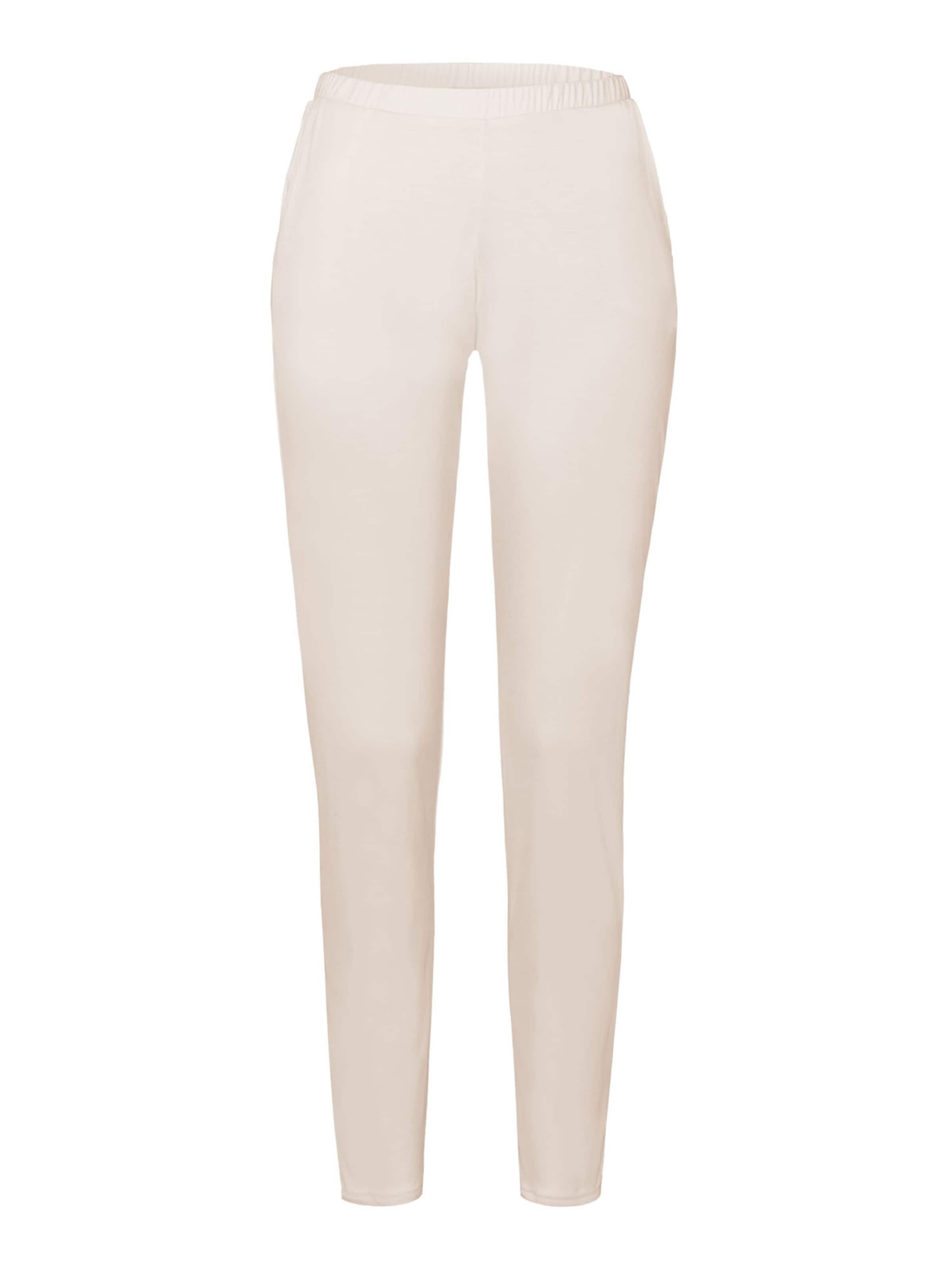 Hanro Pyjamabroek ' Grand Central ' in Wit: voorkant