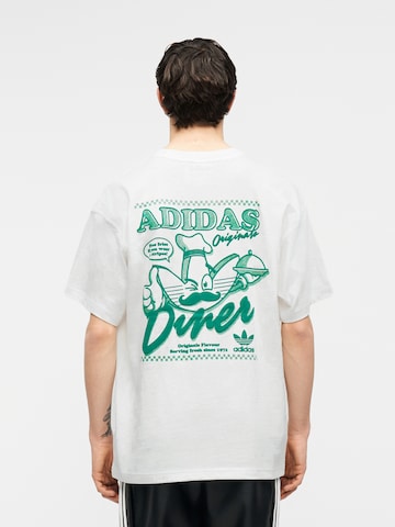 ADIDAS ORIGINALS Tričko 'DINER' – bílá: přední strana
