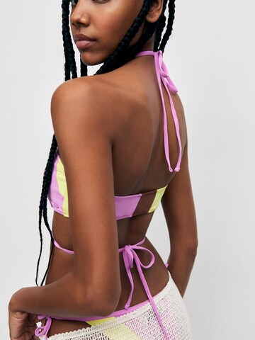 Pull&Bear Bandeau Bikiniöverdel i rosa