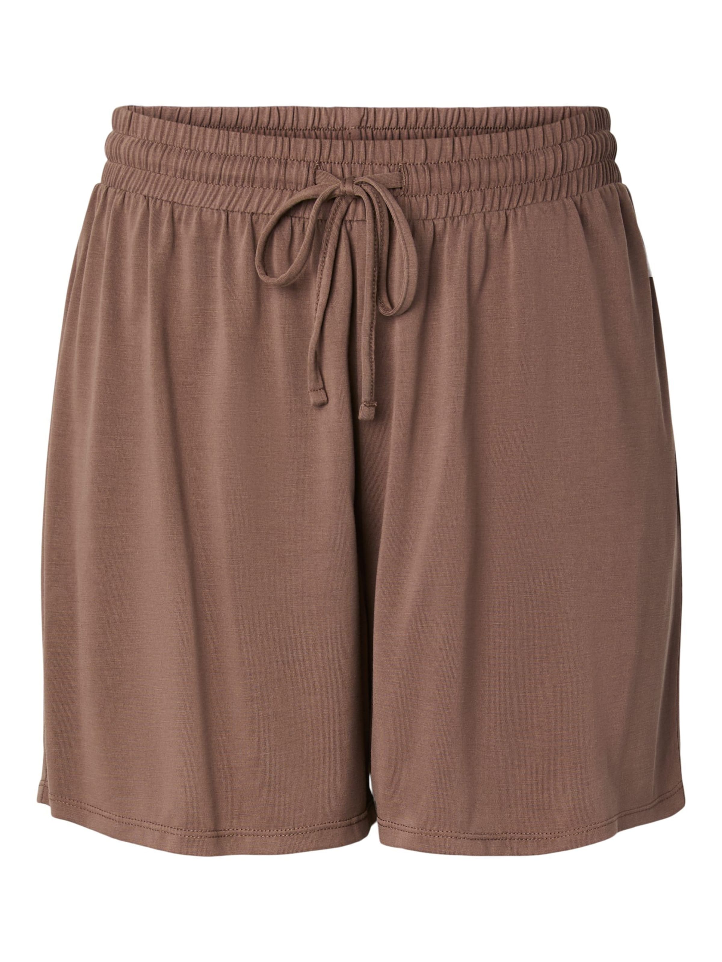 PIECES Pants in Brown: front