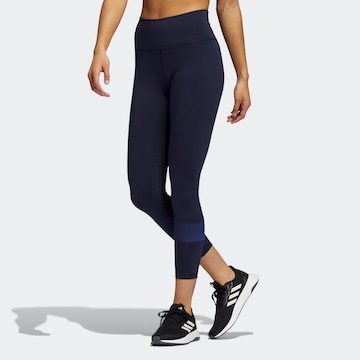 ADIDAS SPORTSWEAR Skinny Sporthose in Blau: Vorderseite