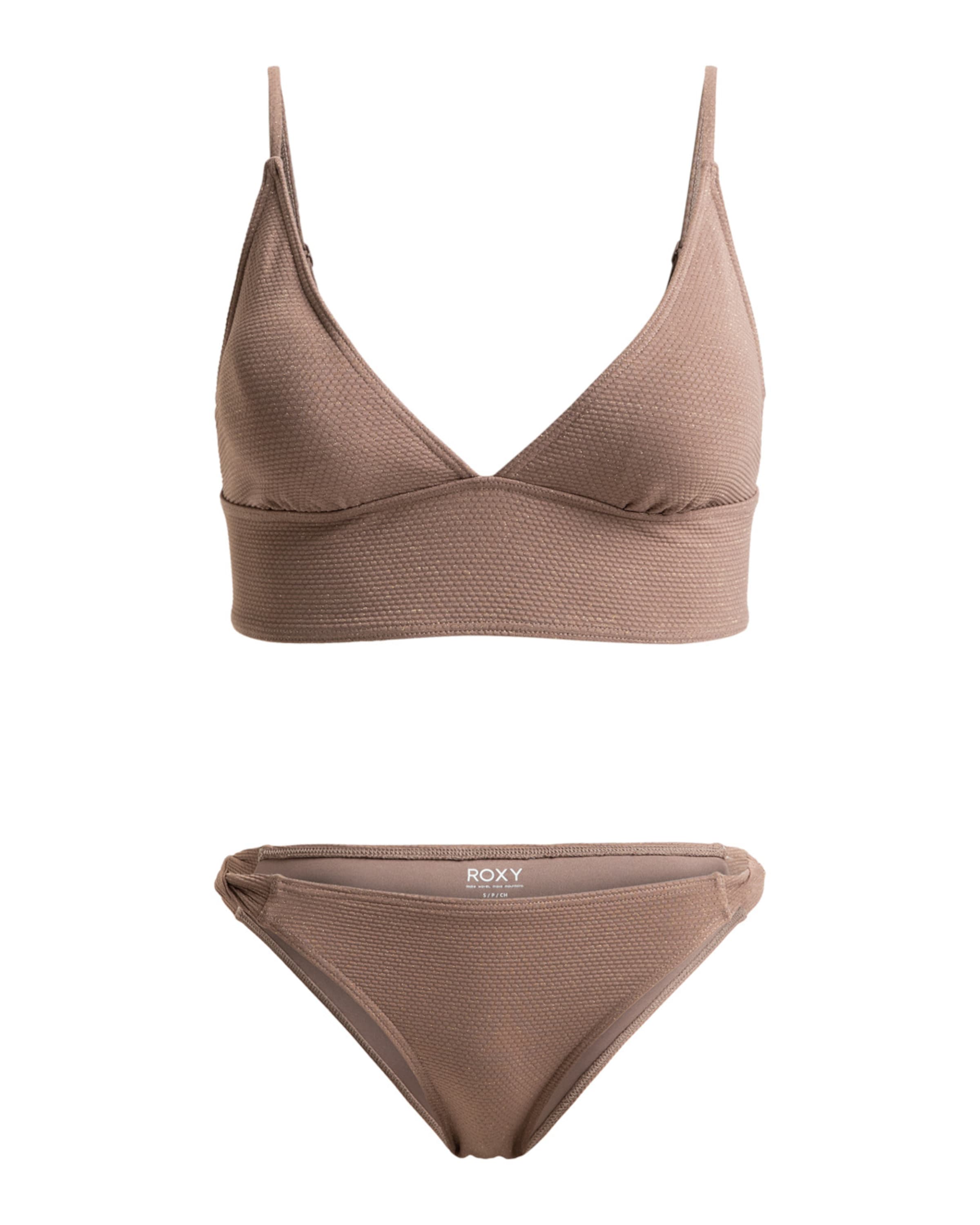 ROXY Triangel Bikini 'Lasca' in Grau: Vorderseite