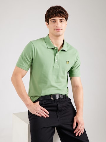 Lyle & Scott Тениска в зелено: отпред