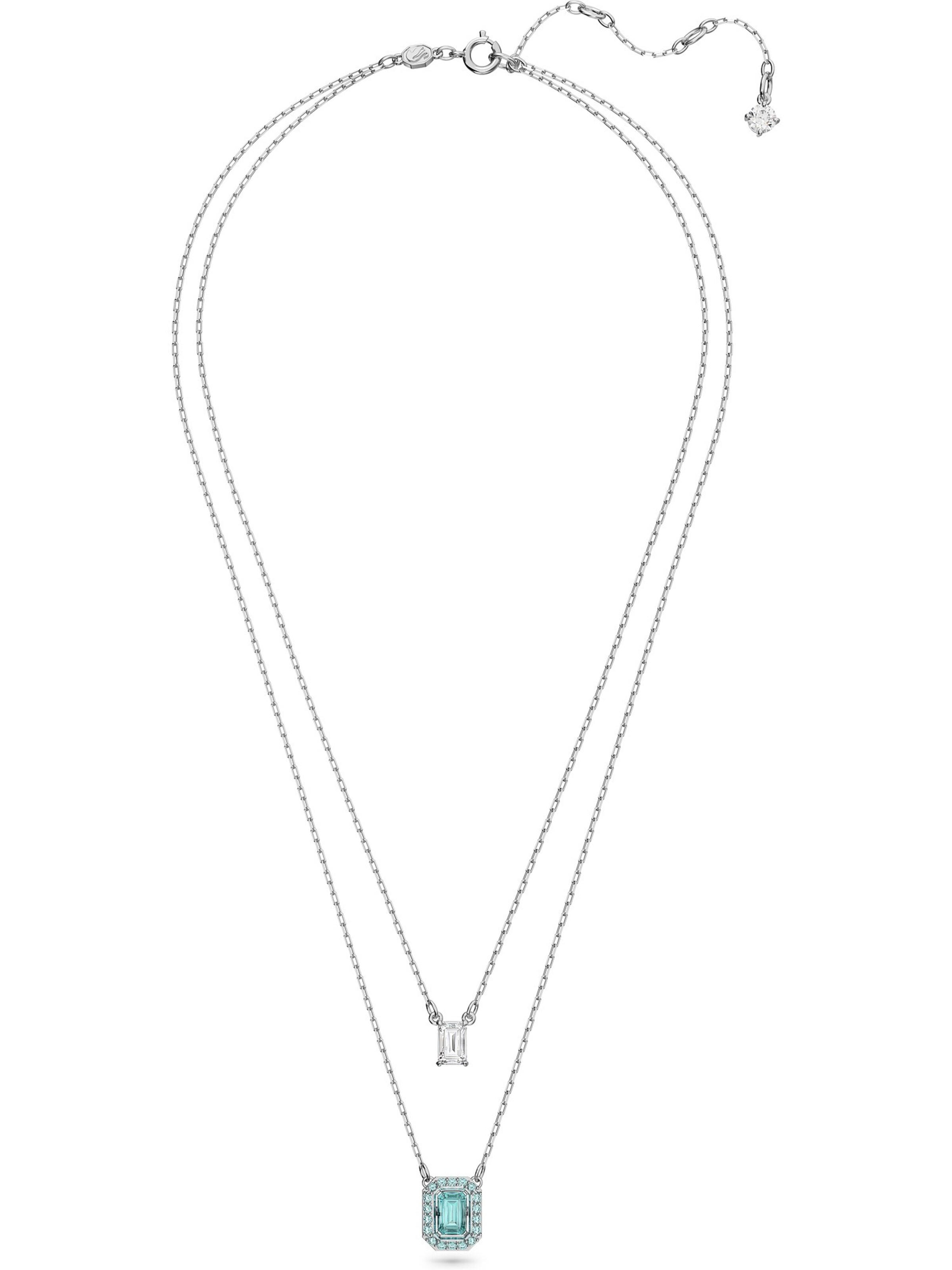 Swarovski Ketting in Zilver: voorkant