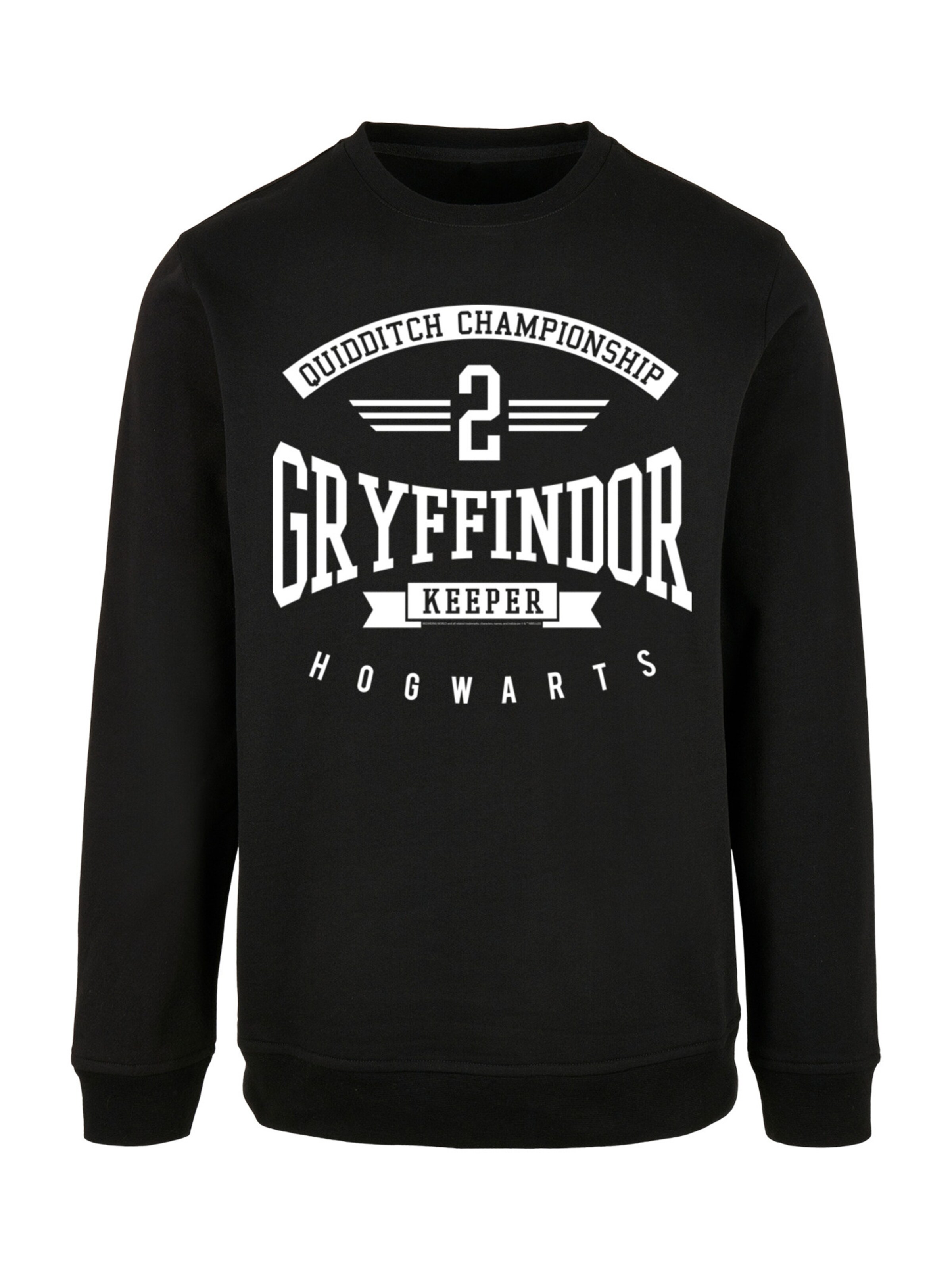 F4NT4STIC Sweatshirt 'Harry Potter Gryffindor Keeper' in Black: front