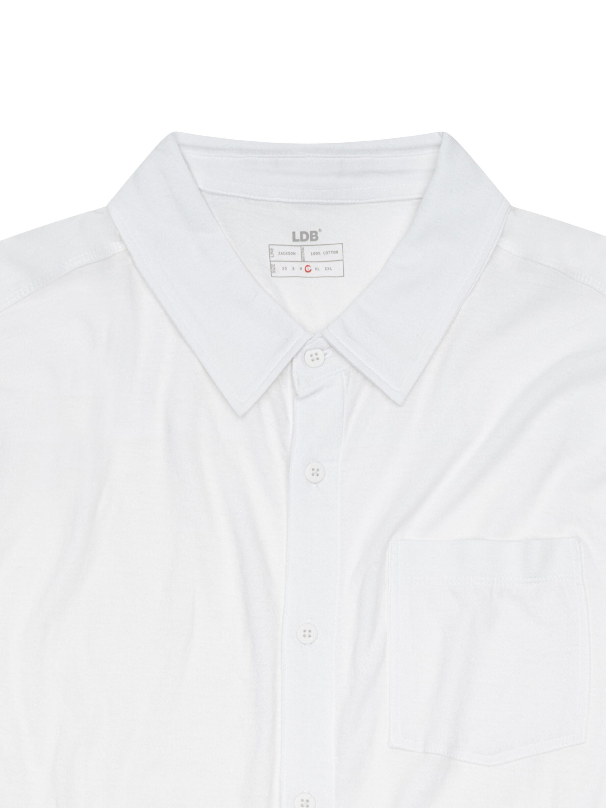 Coupe regular Chemise 'Jackson' LDB en blanc