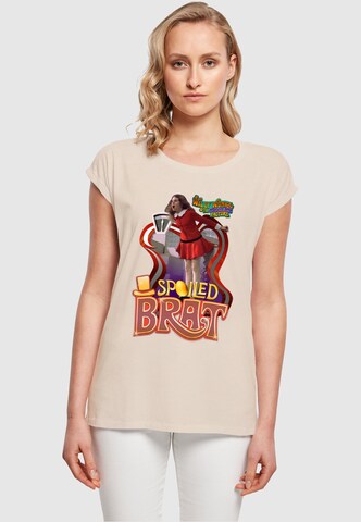 T-shirt 'Willy Wonka And The Chocolate Factory - Spoiled Brat' ABSOLUTE CULT en beige : devant