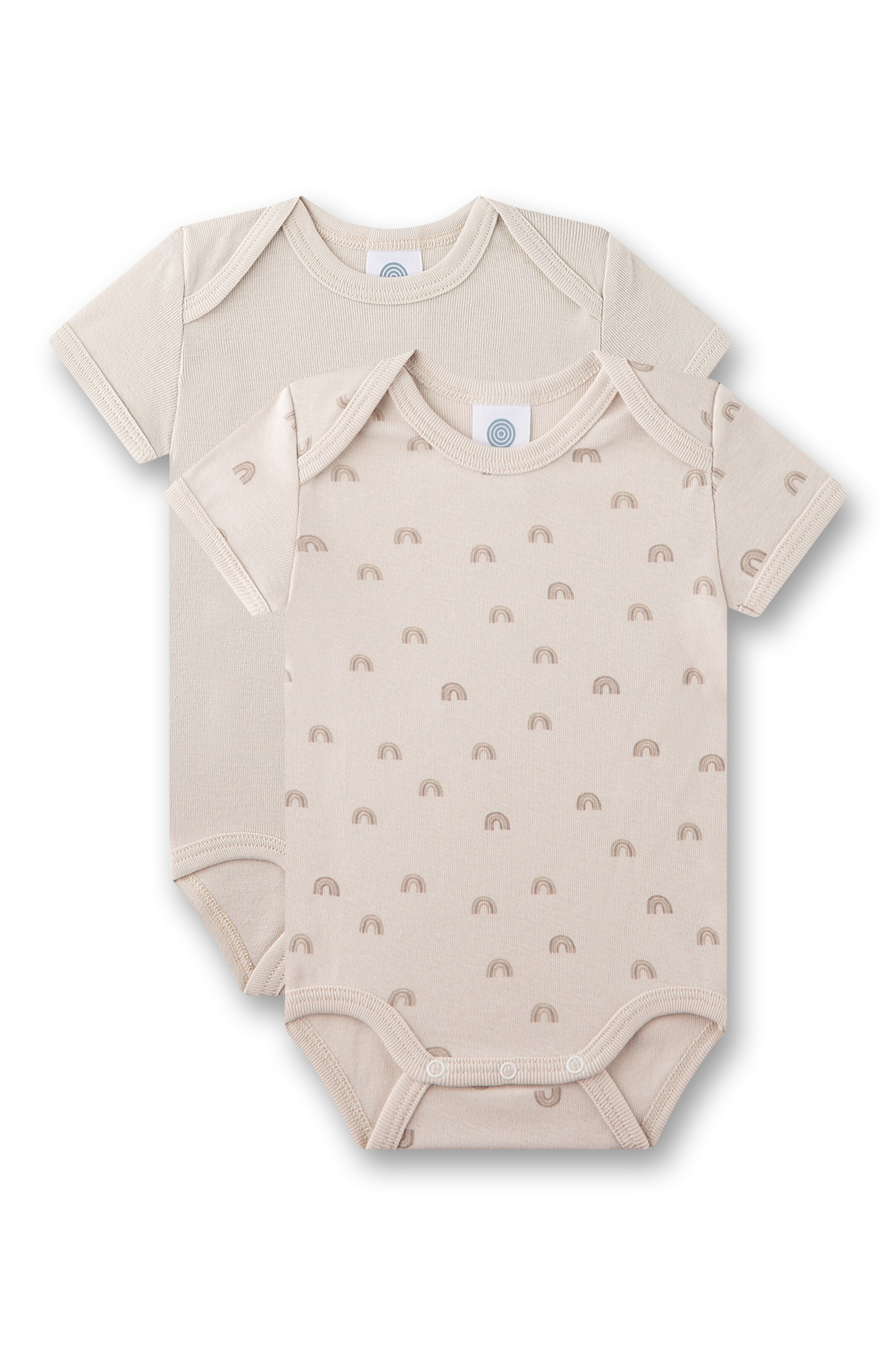 Tutina / body per bambino di Sanetta in beige: frontale