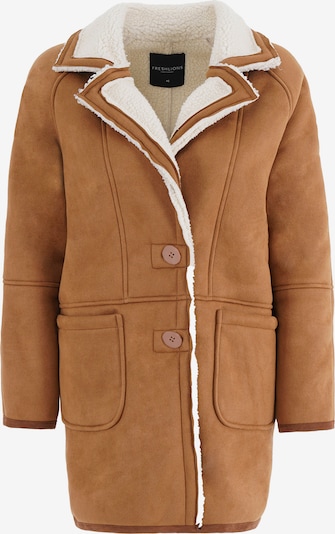 FRESHLIONS Wintermantel in creme / braun, Produktansicht