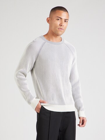 Pull-over 'Squizzo' HUGO en blanc : devant