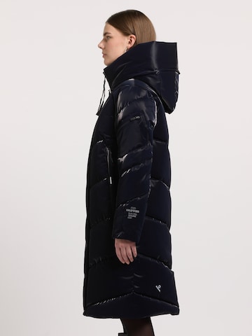 khujo Wintermantel 'Jange2 Shiny' in Blau